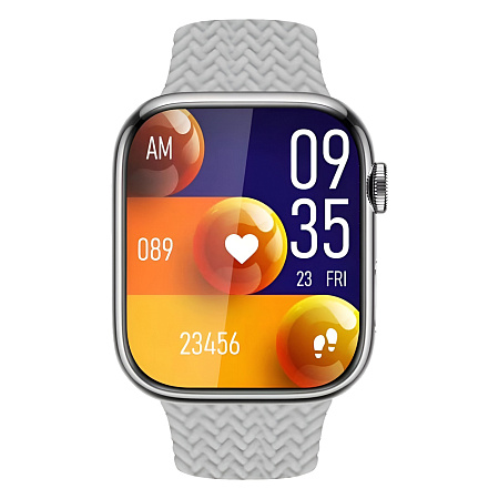 Charome Smart Watch HD Call T9 Amoled, Silver