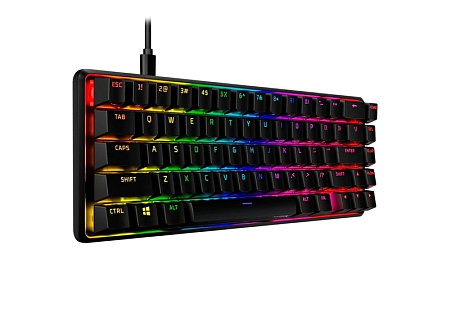 Gaming Keyboard HyperX Alloy Origins 65, Mechanical, 65% form factor, Linear SW, PBT keycaps, Alumin