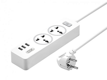 XO Extension cord socket 1.8M, 10A,  WL04 White