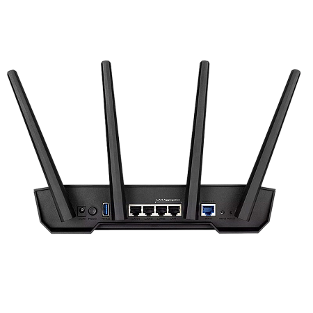 Wi-Fi 6 Dual Band ASUS TUF Gaming Router "TUF-AX3000 V2", 3000Mbps, OFDMA, 4xGbit, 1x2.5Gbit, USB3.0