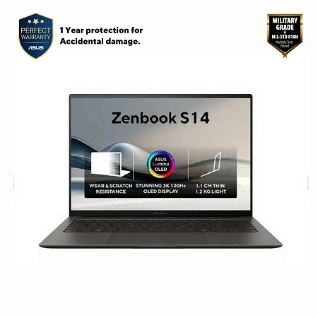 Ноутбук 14" ASUS Zenbook S 14 OLED UX5406SA, Zumaia Gray, Intel Core Ultra 7 258V, 32Гб/1024Гб, Windows 11 Home Ноутбук 14" ASUS Zenbook S 14 OLED UX5406SA, Zumaia Gray, Intel Core Ultra 7 258V, 32Гб/1024Гб, Windows 11 Home
