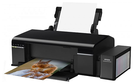Printer Epson L805, A4 Количество цветов : 6;  скорость печати : 37 стр/мин (ч/б А4), 38 стр/мин (цветн. А4);  объем капли : 1.5 пл;  разрешение для 