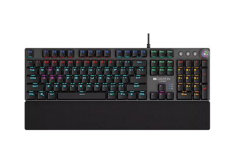 Клавиатура Canyon Nightfall, Проводное, Чёрный Клавиатура Canyon Nightfall, Проводное, Чёрный