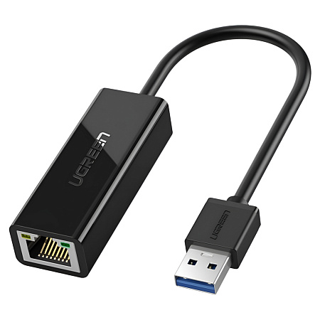UGREEN Network Adapter USB 3.0 to Gigabit LAN RJ45 CM209, Black