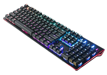 Gaming Keyboard Gamemax KG801, Mechanical, FN Keys, Anti-Ghosting, RGB, EN layout, Black.USB Gaming Keyboard Gamemax KG801, Mechanical, FN Keys, Anti-Ghosting, RGB, EN layout, Black.USB