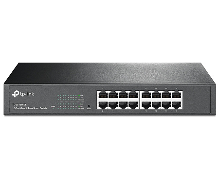 16-Port Gigabit Easy Smart Switch TP-LINK "TL-SG1016DE" metal case, Rackmount