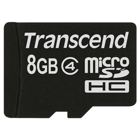 Карта памяти Transcend microSDHC Class 4, 8Гб (TS8GUSDC4)