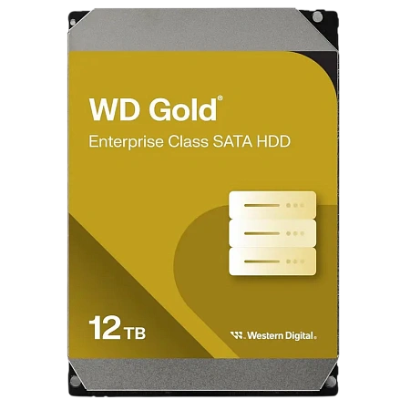 Жесткий диск Western Digital WD Gold, 3.5", 12 ТБ <WD122KRYZ>