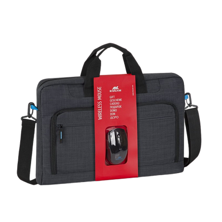 NB bag Rivacase 8058, for Laptop 17.3" & City Bags + Wireless mouse, Black