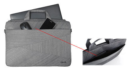 15.6" NB  bag - Asus Artemis BC250  Grey 