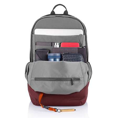 Backpack Bobby Soft, anti-theft, P705.794 for Laptop 15.6" & City Bags, Red