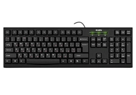 Клавиатура SVEN KB-S300, Проводное, Чёрный, клавиатуры ,мышки ,веб камера ,коврики ,флешки , 16gb, 32gb,64gb,128gb,256gb,512,microsd,sd