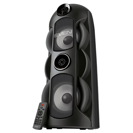 Partybox SVEN "PS-720" 80w, Black, Bluetooth, TWS, Bluetooth, FM, USB, microSD, 2x4400mA*h