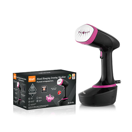 Raf Electric Steam Iron R.1317B, 1500W, Black