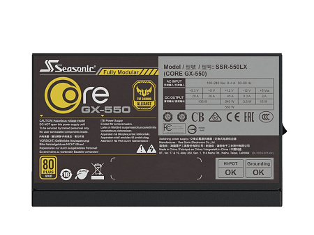 Блок питания для компьютеров Seasonic CORE GX, 650Вт, ATX, Полностью модульный