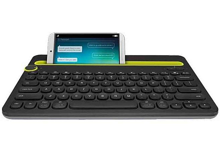 Wireless Keyboard Logitech K480 Multi-Device, Compact, FN key, Cradle, Bluetooth, EN, Black  