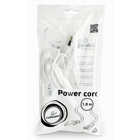 Power Cord PC-220V 1.8m Russian Plug, High quality, Cablexpert, PC-184-VDE Power Cord PC-220V 1.8m Russian Plug, High quality, Cablexpert, PC-184-VDE