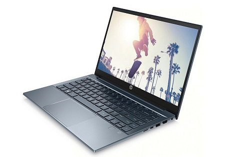 Ноутбук 14" HP Pavilion 14-ec0008ur, Fog Blue, AMD Ryzen 5 5500U, 8Гб/512Гб, FreeDOS