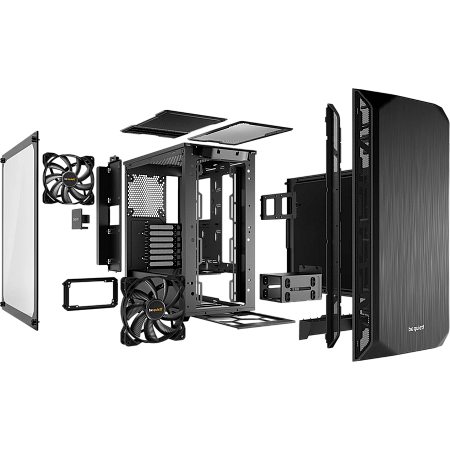 Case ATX be quiet! Pure Base 500, w/o PSU, 2x140mm, Insulation mats, PSU shroud, Dust filter, Temper