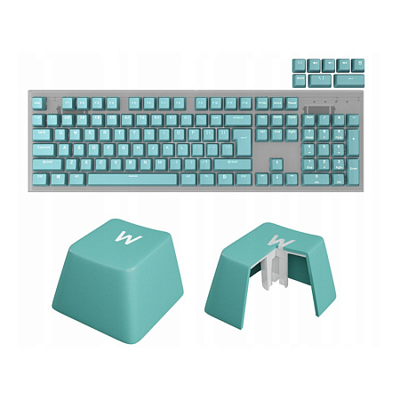 Keycaps Genesis Lead 300 Mint Double Shot Keycaps Genesis Lead 300 Mint Double Shot