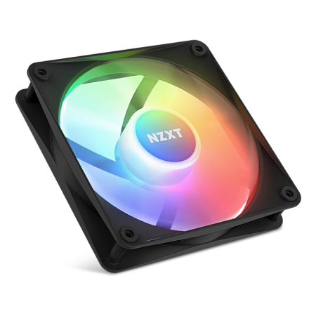 PC Case Fan NZXT F120 RGB Core, 120x120x26mm, 8 LEDs,33.8dB, 78.86CFM, 500-1800RPM, FDB, 4 Pin, Blac