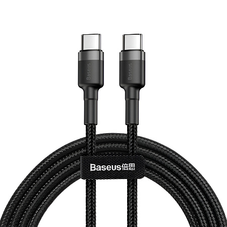 Baseus Cable Type-C to Type-C 60W 2m, Cafule Series, Black