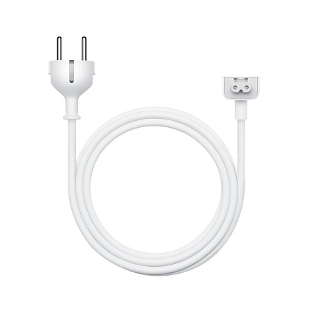 Power Adapter Extension Cable – Dedicated Connection Cable for MacBook Chargers-EU Plug, White
