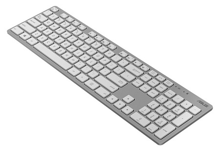 Wireless Keyboard & Mouse Asus W5000, 13 Fn keys, Ultra thin, Metal-like finish, Silent, 800-1600dpi