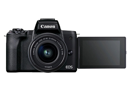 Беззеркальный фотоаппарат Canon EOS M50 Mark II + EF-M 15-45 IS + EF-M 55-200 IS, Чёрный