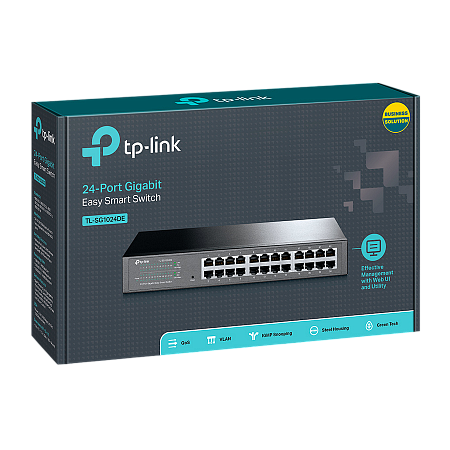 24-Port Gigabit Easy Smart Switch TP-LINK "TL-SG1024DE" metal case, 13" Rackmount 24-Port Gigabit Easy Smart Switch TP-LINK "TL-SG1024DE" metal case, 13" Rackmount