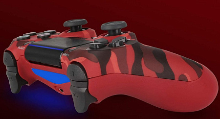 Controller wireless SONY PS DualShock 4 V2 Red Camouflage