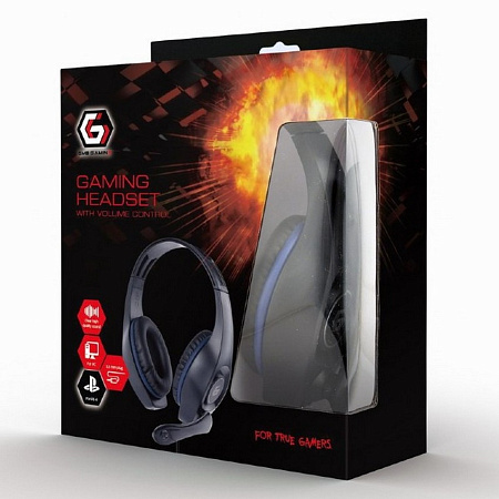Gaming Headsеt GMB GHS-05-B, 40mm driver, 20-20000Hz, 32 Ohm, 102 db, 0.250g, 3.5mm, Black/Blue Gaming Headsеt GMB GHS-05-B, 40mm driver, 20-20000Hz, 32 Ohm, 102 db, 0.250g, 3.5mm, Black/Blue