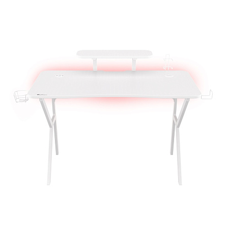 Genesis Desk Gaming Holm 320, RGB White (Organizer, Wireless Charger, Multiple holder, USB Hub, Remote Controller, 120x60x75cm) Genesis Desk Gaming Holm 320, RGB White (Organizer, Wireless Charger, Multiple holder, USB Hub, Remote Controller, 120x60x75cm)