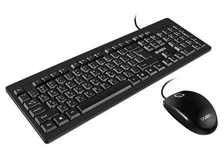 Keyboard & Mouse SVEN KB-S320C, Classic layout, Splash proof, 1000 dpi, 4 buttons, 1.5m, USB, EN/RU, Keyboard & Mouse SVEN KB-S320C, Classic layout, Splash proof, 1000 dpi, 4 buttons, 1.5m, USB, EN/RU,