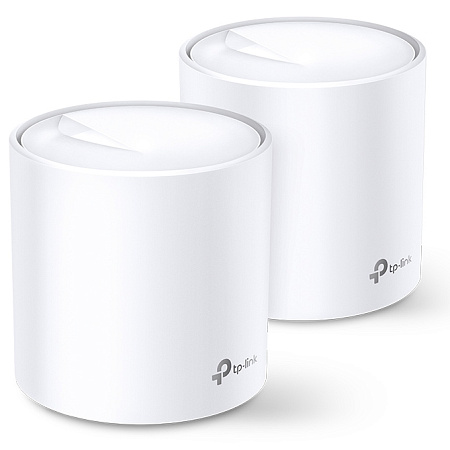 Whole-Home Mesh Dual Band Wi-Fi 6 System TP-LINK, "Deco X20(2-pack)", 1800Mbps, MU-MIMO, Gbit Ports