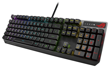 Gaming Keyboard Asus Strix Scope RX, Mechanical, RX Red Optica SW, RGB, PBT, IP57, USB Passthrough, 