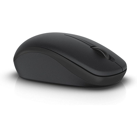 Wireless Mouse Dell WM126, Optical, 1000dpi, 3 buttons, Ambidextrous, 1xAA, Black, USB