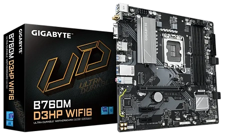 Материнская плата Gigabyte B760M D3HP WIFI6, LGA1700, Intel B760, Micro-ATX