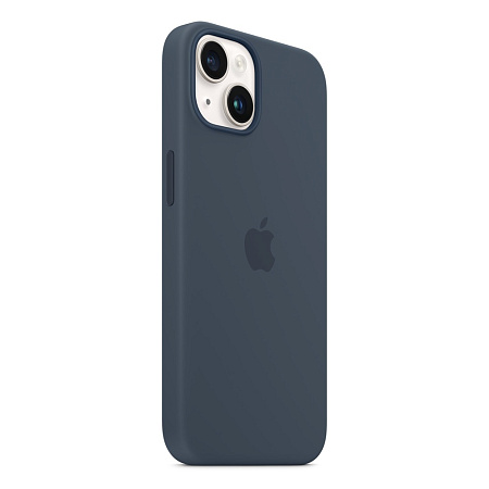 Case Original Silicone with MagSafe for iPhone 14, Storm Blue