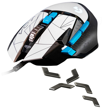 Gaming Mouse Logitech G502 Hero, 25, 6k dpi, 11 buttons, 400IPS, 40G, 121g+18g, 10000Hz, Ergonomic, 