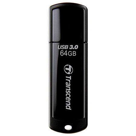 USB Flash накопитель Transcend JetFlash 700, 64Гб, Чёрный