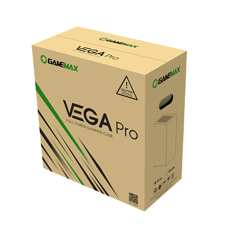Case EATX GAMEMAX VEGA Pro, w/o PSU, 0.8/1.2mm, 1x120mm ARGB, ARGB Hub, Dual Side Tempered Glass, Du