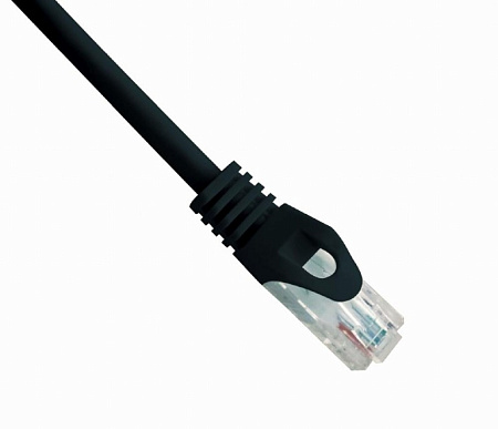 Патч-корд Cablexpert PP6U-0.25M/BK, Cat6 UTP, 0,25м, Чёрный