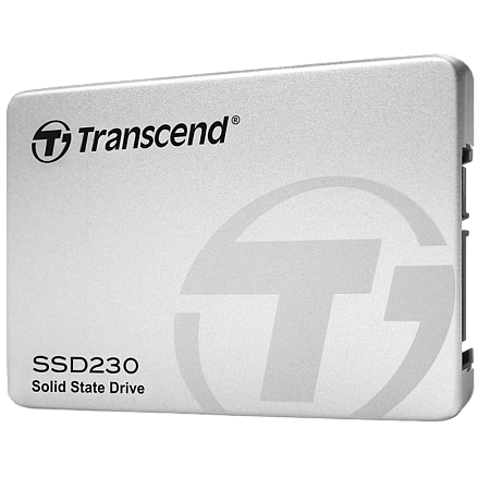 2.5" SATA SSD  512GB   Transcend "SSD230" [R/W:560/520MB/s, 85/85K IOPS, SM2258, 3D NAND TLC]
