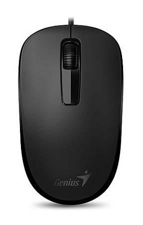 Mouse Genius DX-125, 1200 dpi, 3 buttons, Ambidextrous, 85g, 1.5m, USB, Black