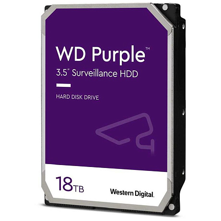 Жесткий диск Western Digital WD Purple, 3.5", 18 ТБ <WD181PURP>