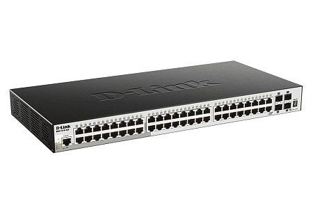 48-port 1GBASE-T, 2 SFP 1GB, 4 SFP+ 10GB, D-Link DGS-1510-52X