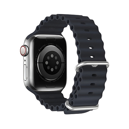 DUX DUCIS Strap Ocean Wave Version Apple Watch 42MM/44MM/45MM, Mid-Night Blue