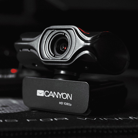 Веб-камера Canyon C6, Quad HD, Чёрный