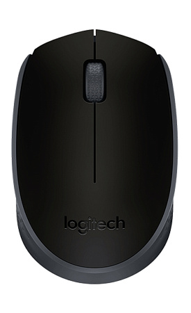 Wireless Mouse Logitech M171, 1000 dpi, 3 buttons, Ambidextrous, 69,3g., 1xAA, 2.4Ghz, Black/Grey